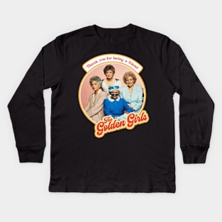 Golden Girls Thank You For Being a Friend Retro Tribute Kids Long Sleeve T-Shirt